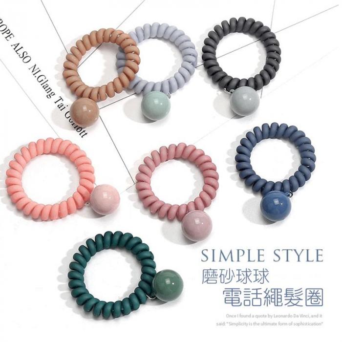 1.磨砂電話線，沒有綁痕2.簡約設計，適合任何年齡3.春夏新色，迎接夏天
