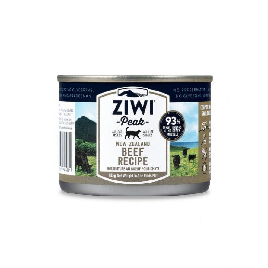 ZiwiPeak巔峰 牛肉185g主食罐 93%鮮肉貓主食罐 貓罐頭 寵樂