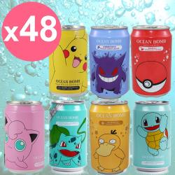 【Y.H.B】Ocean Bomb Pokemon海洋深層氣泡水330ml x24入 任選 x2箱