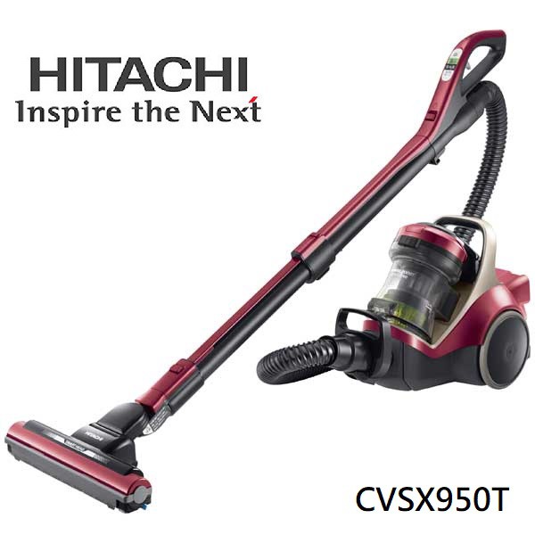 【HITACHI日立】日本制 CVSX950T 極速渦輪增壓吸塵器 (炫麗紅)
