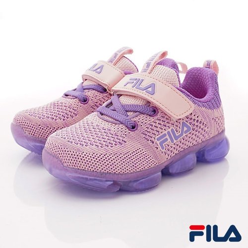 【FILA】頂級童鞋-電燈運動款-(851T-595粉紫-15-19cm)