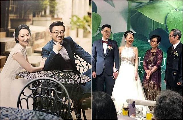 資深藝人巴戈的女兒昨（15）日結婚，星二代美貌受到討論。（圖／翻攝自向娃臉書）