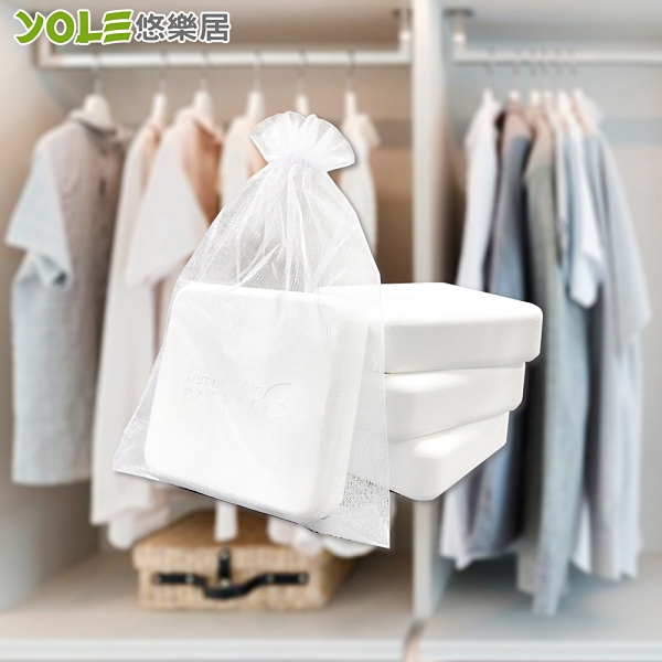 【YOLE悠樂居】硅藻土可掛式衣櫥櫃乾燥防潮除濕塊180g(6入)#1035081