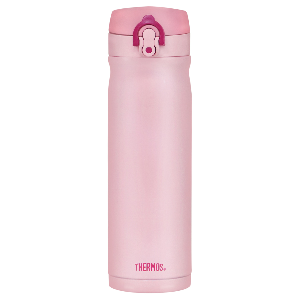 THERMOS膳魔師 不鏽鋼真空彈蓋保溫杯保溫瓶500ml-蜜桃粉【JMY-503】(MF0421P)
