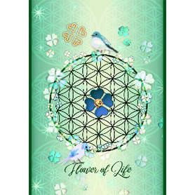 フラワーオブライフ【青い鳥&クローバー】２