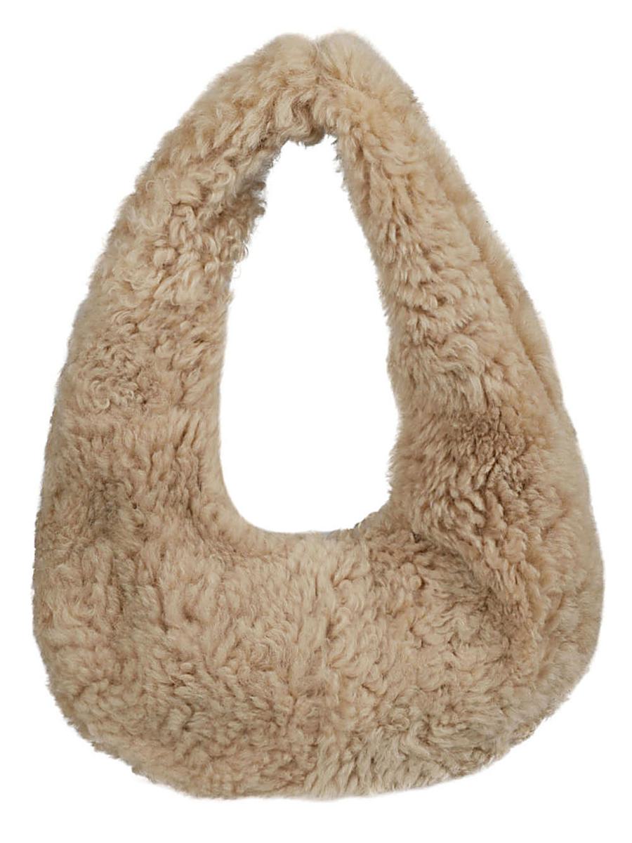 ANITA BILARDI Faux fur shoulder bag