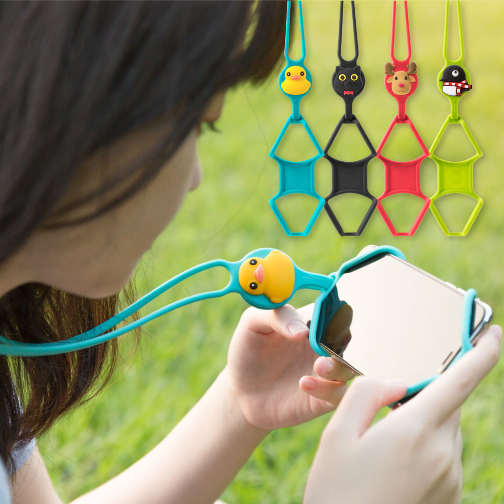 通用手機綁可適用4到6.5吋螢幕手機綁繩阻隔不直接碰撞桌面 掛繩長度50cm束環細節可調節吊繩長度 簡易綁扣設計易於拆裝手機綁繩與頸掛繩均可單獨使用 全矽膠吊繩不刮傷手機也可單獨使用吊掛識別證手機相機