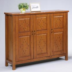 ◎◆嚴選高級松木實木材質|◎◆大容量多層的收納設計|◎◆免組裝，專人配送到府品牌:Homelike類型:鞋櫃主材質:實木材質說明:松木實木尺寸(公分):寬120x深38x高98公分因人工丈量，尺寸±5