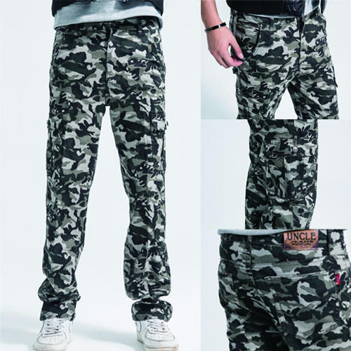 工作褲-叢林戰鬥迷彩牛仔褲