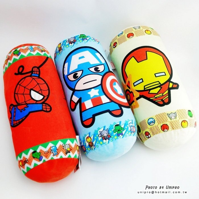 【UNIPRO】Marvel 鋼鐵人 美國隊長 蜘蛛人 56公分 圓柱枕 抱枕 美國隊長3 英雄內戰 漫威正版授權