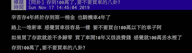 存錢4年拼到第一桶金該買車 老江湖 7字 神解 母湯 Nownews 今日新聞 Line Today