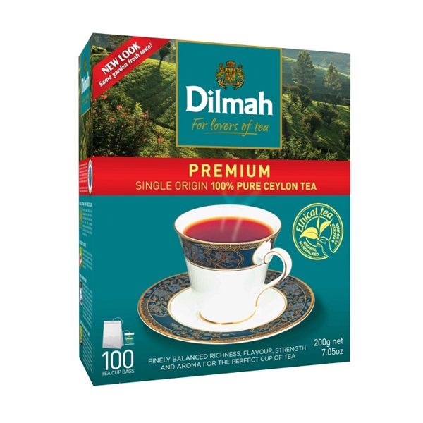 錫蘭紅茶 Dilmah 斯里蘭卡 帝瑪100%錫蘭小紅茶包 2g*100入/盒(買12盒送1盒)【良鎂咖啡精品館】