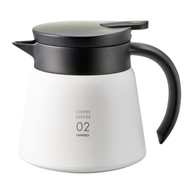 雙層真空結構，保溫效果佳一鍵按壓即可出水可搭配V60咖啡濾杯使用