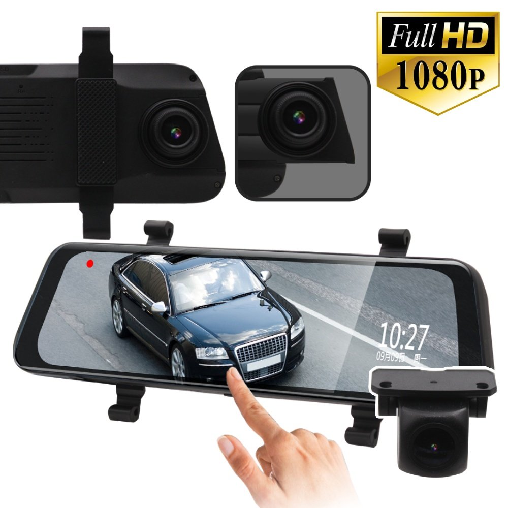 ★ 前後1080P雙鏡頭錄影★ 9.66吋觸控式2.5D曲面螢幕★ 倒車顯影輔助★ 停車監控，熄火後視線內有移動物體立即錄影★ 廣角140度大視野★ 一鍵鎖定檔案★ 車道偏移預警★ 支援即時查看錄影回