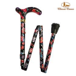 英國Classic Canes 可摺疊收納+調整高低手杖-4616C (細款)