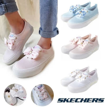 SKECHERS 女 美少女戰士聯名緞面蝴蝶結款 - 3款任選