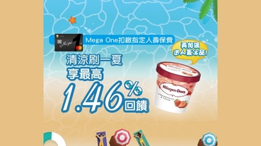 Mega One扣繳保費 享1.46%再加送冰品