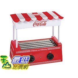 [106 美國直購] Nostalgia HDR565COKE 復古懷舊 可口可樂熱狗機 麵包機 Coca-Cola Hot Dog Roller with Bun WarmerPS.圖片僅供參考,商品以實物為准!Cooks up to 8 regular-size or 4 foot-long hot dogs at a timeContinuously rotating stainless steel rollers cook hot dogsBun warmer in canopy holds up to 6 buns at a timeAdjustable heat settingsConvenient counter top unitProduct descriptionColor:RedThe Nostalgia HDR565COKE Coca-Cola Hot Dog Roller with Bun Warmer cooks eight regular-sized or four foot-long hot dogs at a time. The stainless steel rollers continuously rotate to evenly cook hot dogs, while the adjustable heat settings makes cooking hot dogs simple and quick. The stylish canopy doubles as a bun warmer, holding up to 6 buns at a time. Live on the Coke side of life!Product informationColor:RedProduct Dimensions:14.4 x 7.8 x 14 inchesItem Weight:6.2 poundsShipping Weight:6.2 poundsManufacturer:EMG East, Inc. ASIN:B0098FYC1GOrigin:ChinaItem model number:HDR565COKE