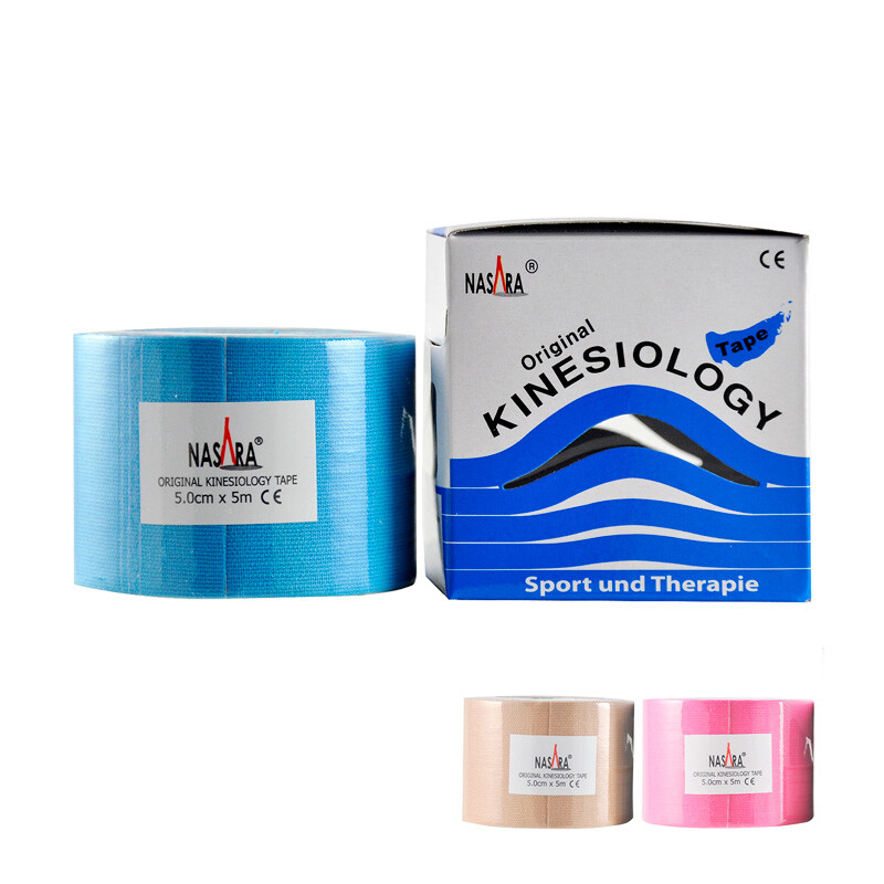 NASARA肌能效運動貼布 (自黏式肌貼/肌內效貼布/運動膠帶/彈力貼/肌肉繃帶) 特色 一、防護各部位運動傷害。 二、水波浪紋塗布。 三、醫療級親膚性低敏膠體。 四、不含乳膠，不易造成過敏。 五、表