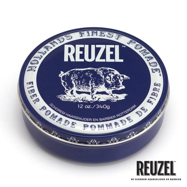 REUZEL Fiber Pomade 深藍豬強力纖維級水性髮泥 340g