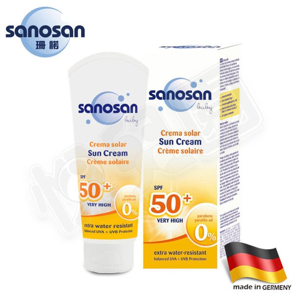 Sanosan 珊諾 baby防曬水潤乳霜 SPF50+ 75ml【悅兒園婦幼生活館】