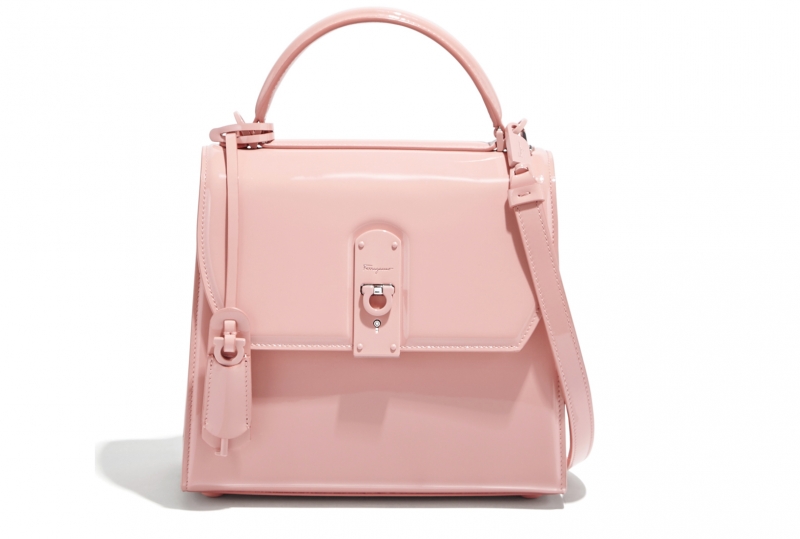 BOXYZ粉色漆皮提包（NT$83,900）