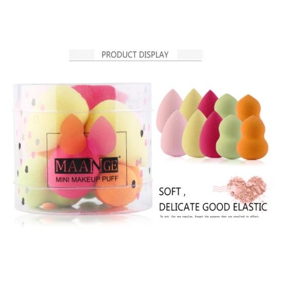 ●外盒尺寸：5.9*5.3cmn●1盒(10入) 。n●功能與粉撲及海棉相同