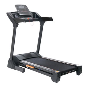 峰值馬力2.5HP 電動坡度調整：0~15%/15Level 雙緩衝含氣墊 14組內建專業程式+3組自定程式 跑帶面積：寬460X長1280mm