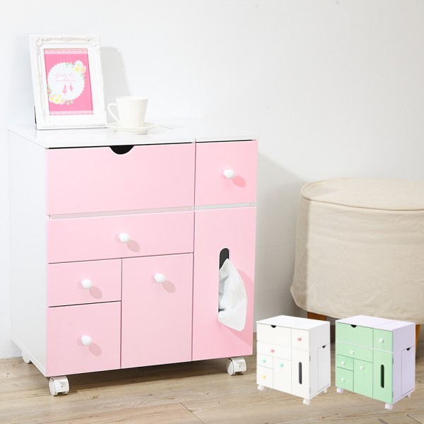 KingJET,化妝車,化妝台,化妝櫃,化妝鏡,化妝品收納櫃,邊桌,床頭櫃,床邊桌,MIT,母親節,臥房,化妝,收納,美妝,臥室,傢俱,美學,馬卡色,質感,耐用,收納女王