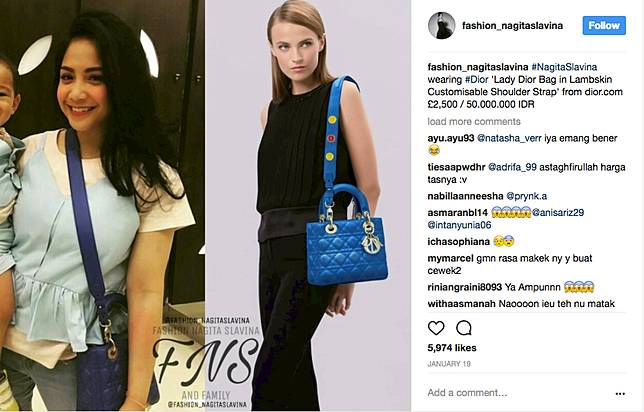 Tas dior nagita slavina