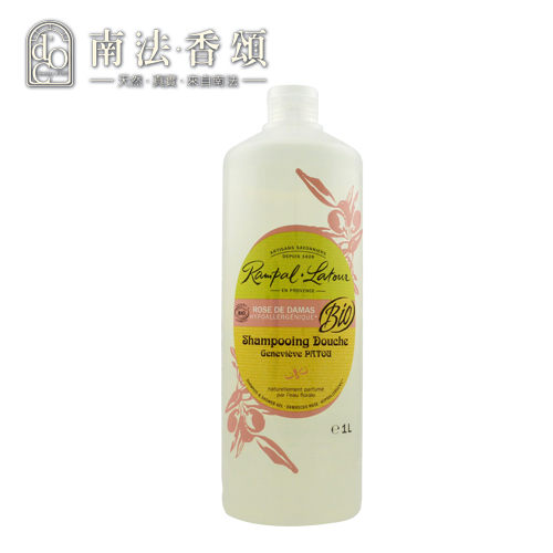 【南法香頌】歐巴拉朵 2in1玫瑰純露洗髮精-1Lx1瓶_再贈壓頭1隻