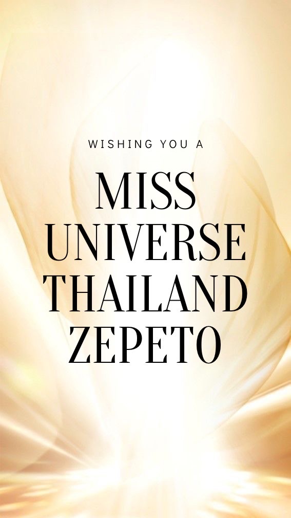 Miss universe Thailand Zepeto