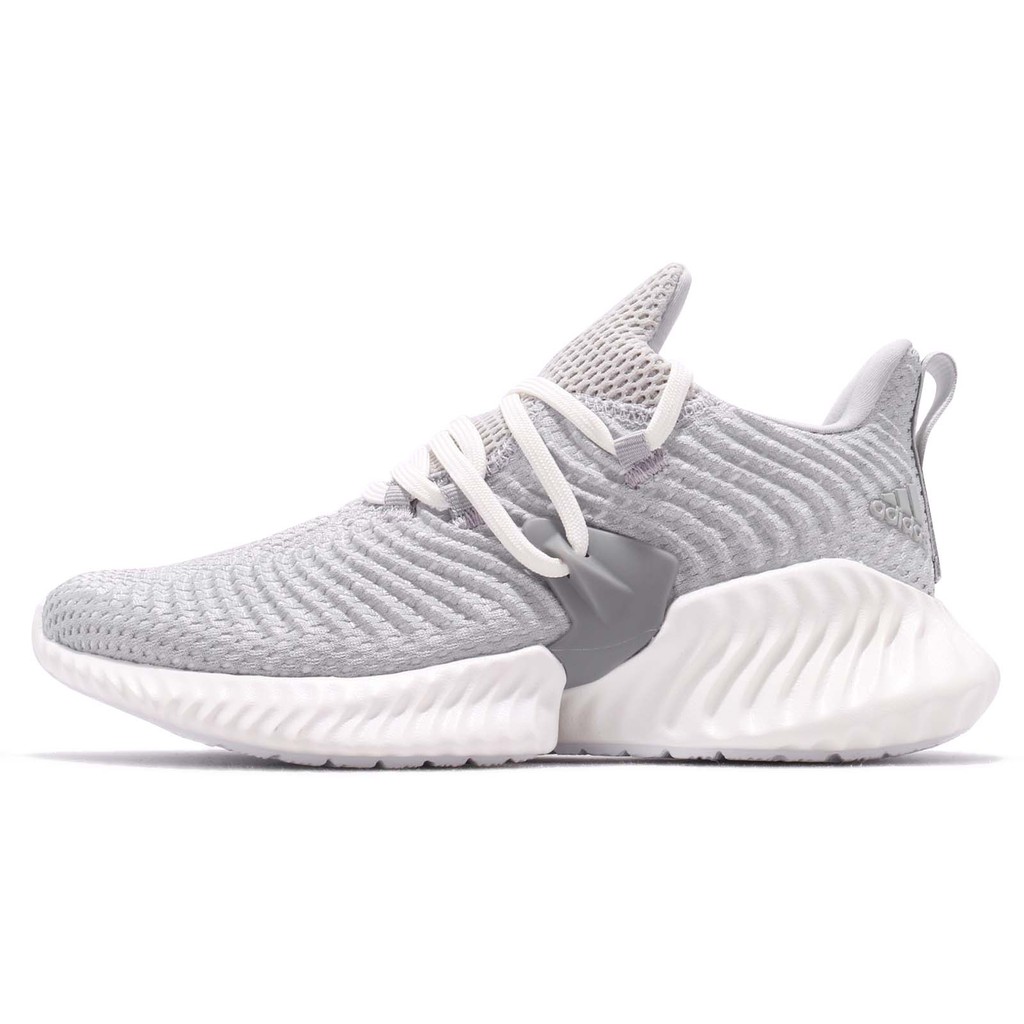 adidas 慢跑鞋 AlphaBounce Instinct W 灰 白 襪套式 女鞋 F36732 【ACS】