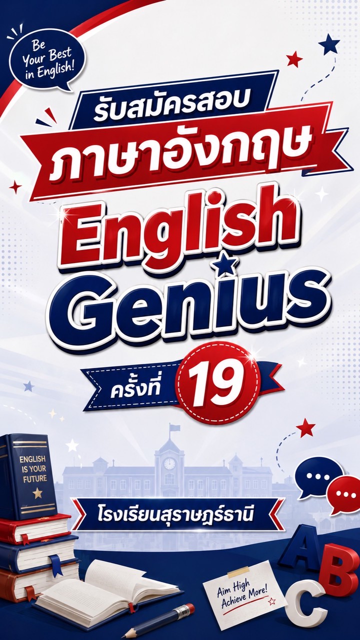 สอบภาษาอังกฤษ (ENGLISH GENIUS) ครั้งที่ 19 ส.ธ.