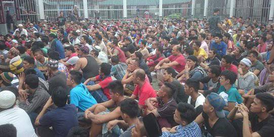 Napi Lapas Siak dievakuasi pasca kerusuhan dan pembakaran
