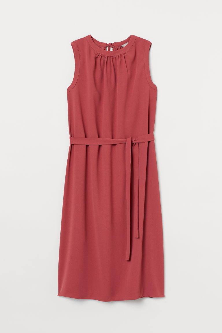 H & M - 結飾洋裝 - 紅色
