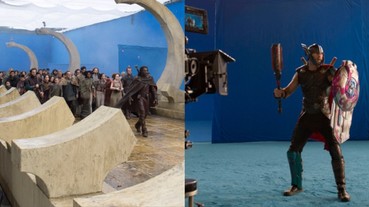 〔美漫英雄〕去掉特效的《雷神索爾3：諸神黃昏》現場照 原來阿斯嘉都是這樣拍的！