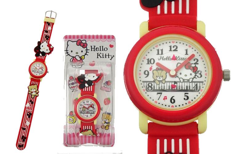 Hello Kitty 兒童 指針式手錶 日本限定