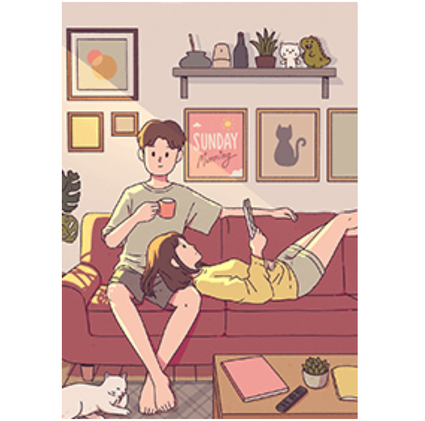 cute couple: sunday morning