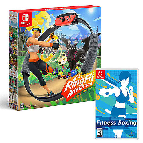 健身環大冒險(支援中文版)+減重拳擊/健身拳擊(中文版)