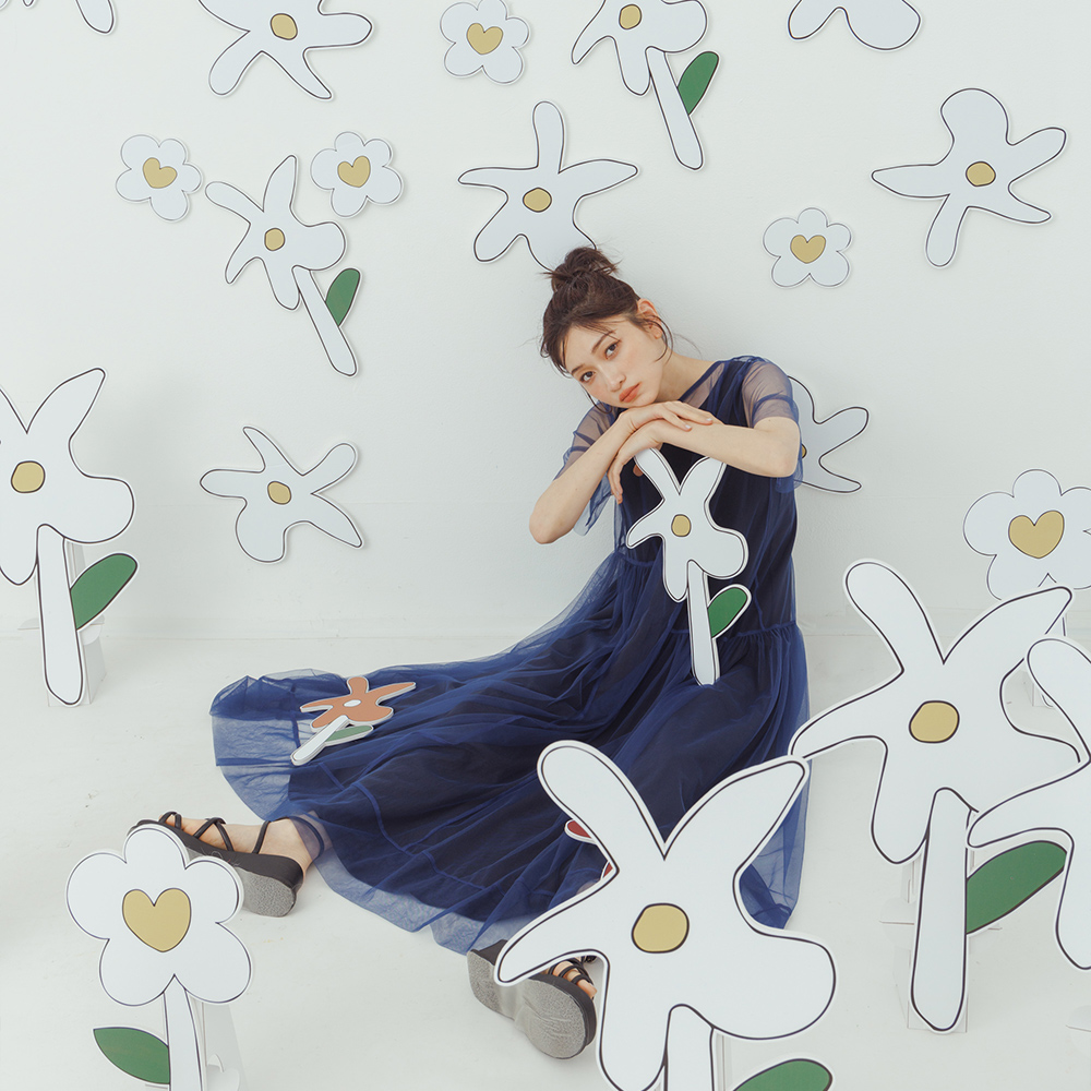 吉利聯名-兩件式透紗剪接設計洋裝 兩色售