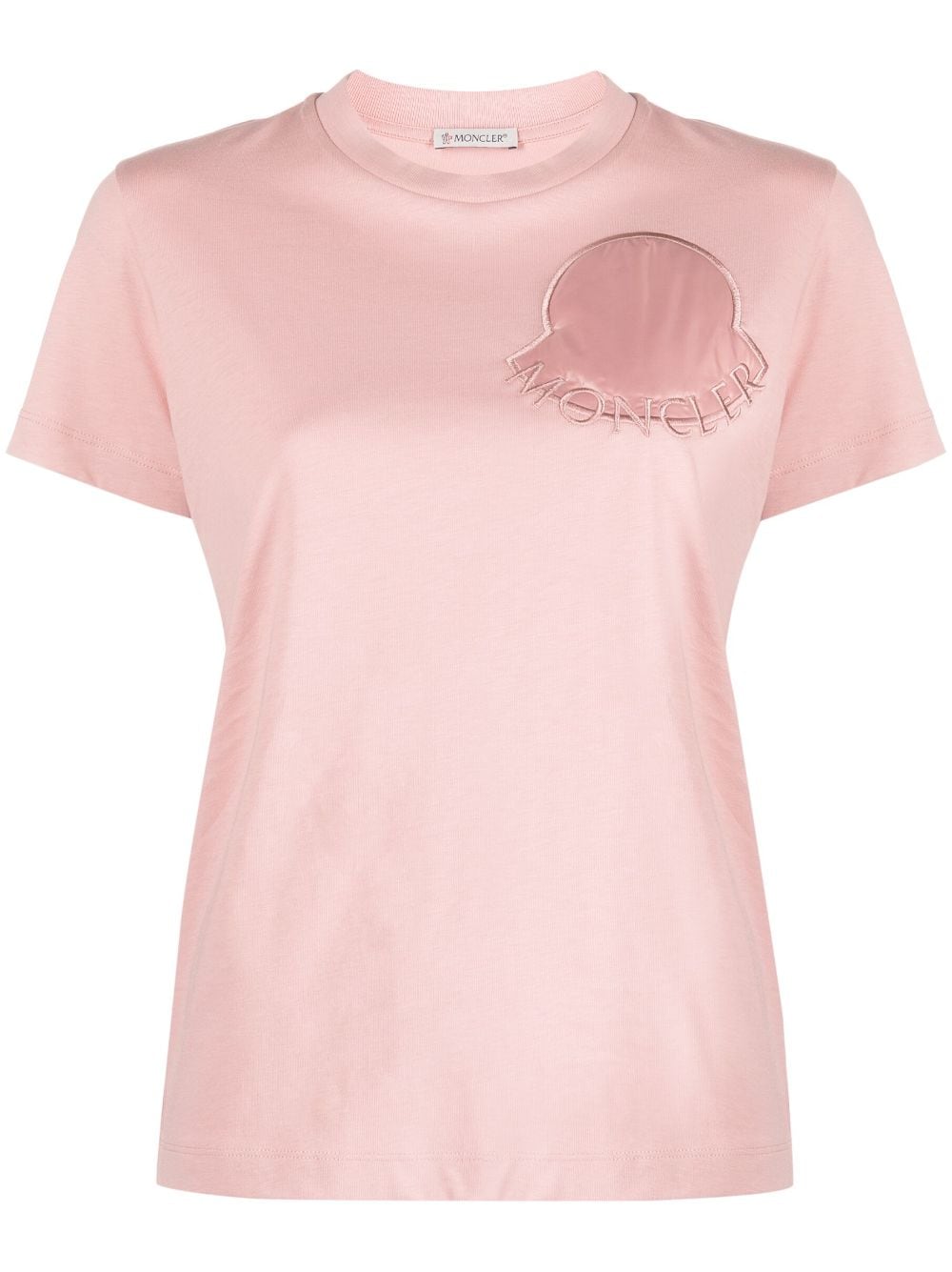 Moncler - long-sleeve cotton T-shirt - women - Cotton - M - Pink