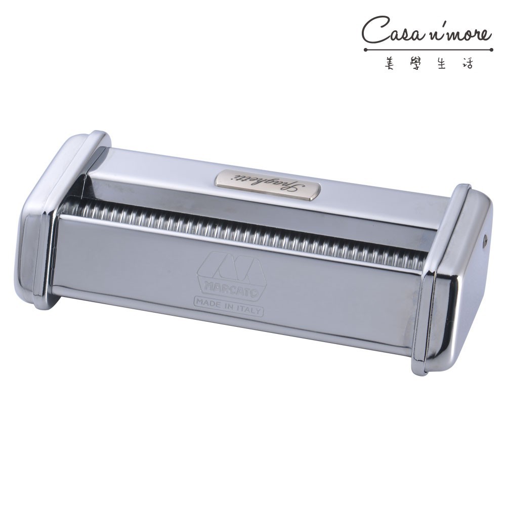 義大利製造 3. 切出來的是細圓長的義大利麵條 商品介紹 此款切麵器僅適用於marcato atlas-150機型切出來的麵條是傳統的義大利麵條細長圓柱狀約2mm的寬度是最常見的義大利麵適合搭配各種醬