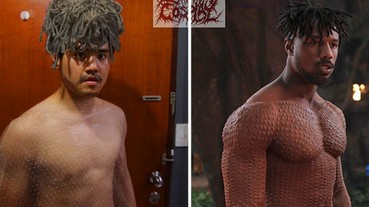 低成本 Cosplay「黑豹反派」超爆笑 這位泰國男孩還能夠迅速變身薩諾斯！