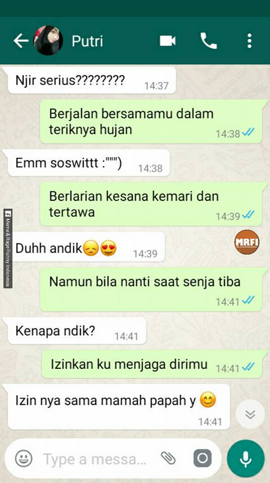 Lirik Lagu Chating Chatting