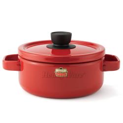 Honey ware 日本富士琺瑯 Solid系列-20cm琺瑯鍋3.0L熱情紅
