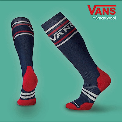 SmartWool X VANS 聯名款PhD滑雪中級減震高筒襪 深海軍藍