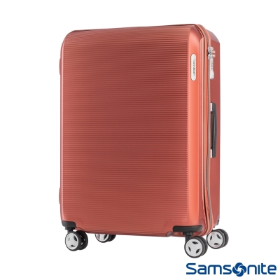 Samsonite 新秀麗 25吋ARQ 2/8開懸吊抗震減音PC硬殼行李箱(銅紅)