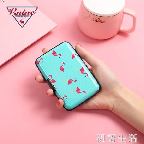 防盜刷金屬卡包女士銀行卡夾超薄防消磁小巧卡盒信用卡套 初語生活