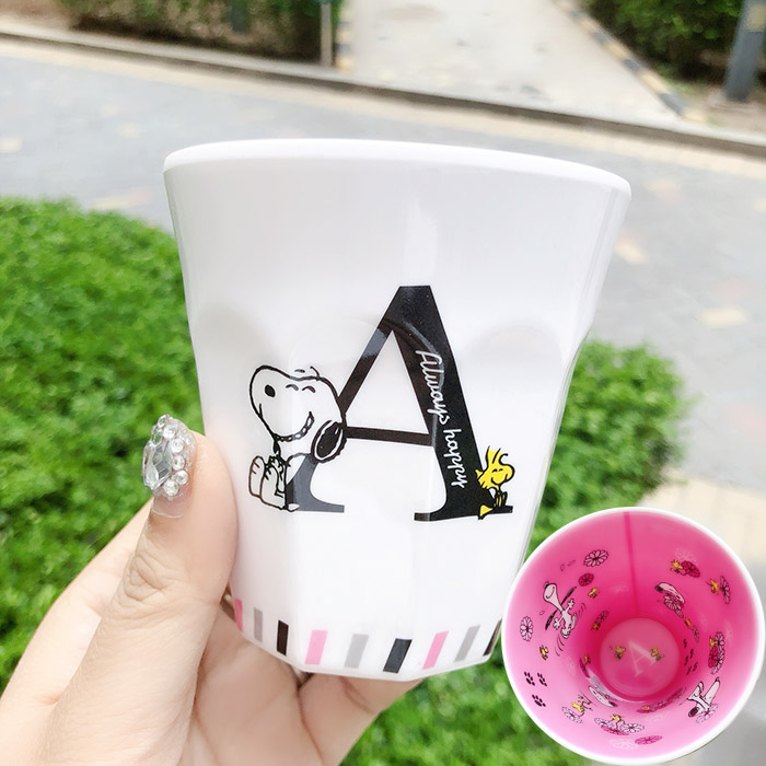 出口日單 史努比 塑料密胺樹脂杯 牙刷杯 水杯 漱口杯